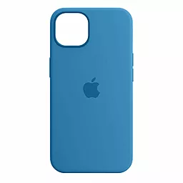 Чехол Silicone Case Full для Apple iPhone 15 Blue Fog