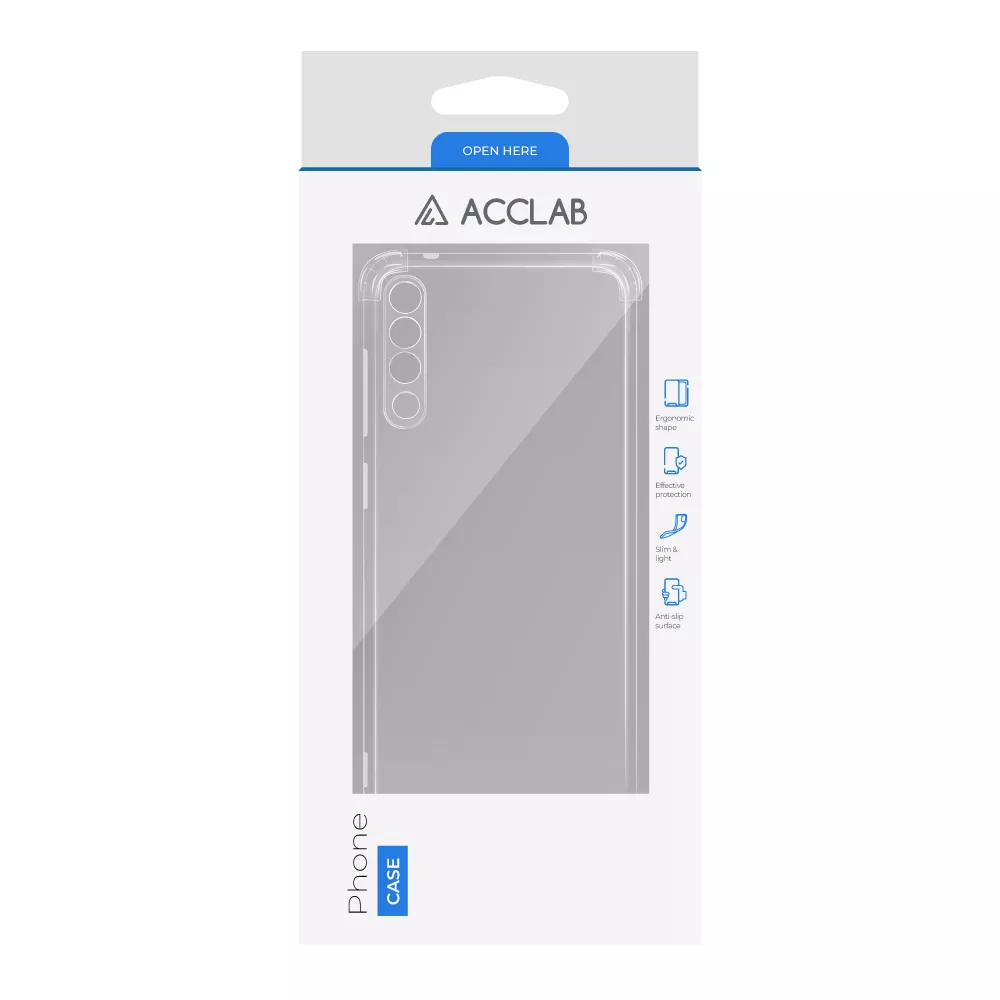 Чехол ACCLAB Shockproof для Samsung Galaxy A50 Transparent - фото 2