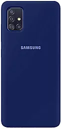 Чехол Epik Silicone Cover Full Protective (AA) Samsung A715 Galaxy A71 Midnight Blue
