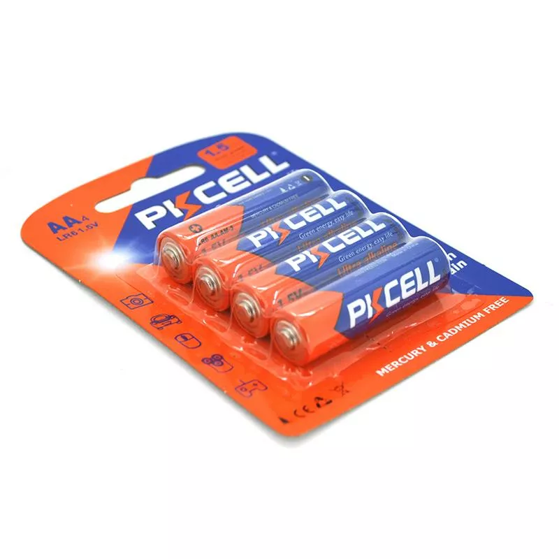 Батарейки PKCELL AA / LR6 BLISTER CARD 4шт 1.5 V - фото 1