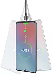 Кабель Hoco X52 Sereno USB-A - micro USB 12w 2.4a 1м cable Black - мініатюра 6 Кабель Hoco X52 Sereno USB-A - micro USB 12w 2.4a 1м cable Black - мініатюра 6