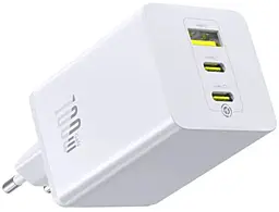 Сетевое зарядное устройство Baseus EnerFill FE11 100w PD 2xUSB-C/USB-A ports charger white (P10182102213-00) - фото Сетевое зарядное устройство Baseus EnerFill FE11 100w PD 2xUSB-C/USB-A ports charger white (P10182102213-00)