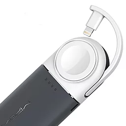 Повербанк MiPow Power Tube 6000 for Apple Watch and IPhone Grey - миниатюра 2