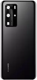 Задняя крышка корпуса Huawei P40 со стеклом камеры Original Black - фото Задняя крышка корпуса Huawei P40 со стеклом камеры Original Black
