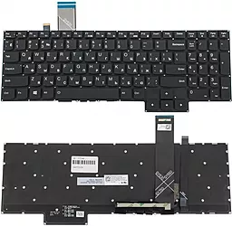 Клавиатура для ноутбука Lenovo Legion 5-15 series с подсветкой клавиш RGB  без рамки Original Black