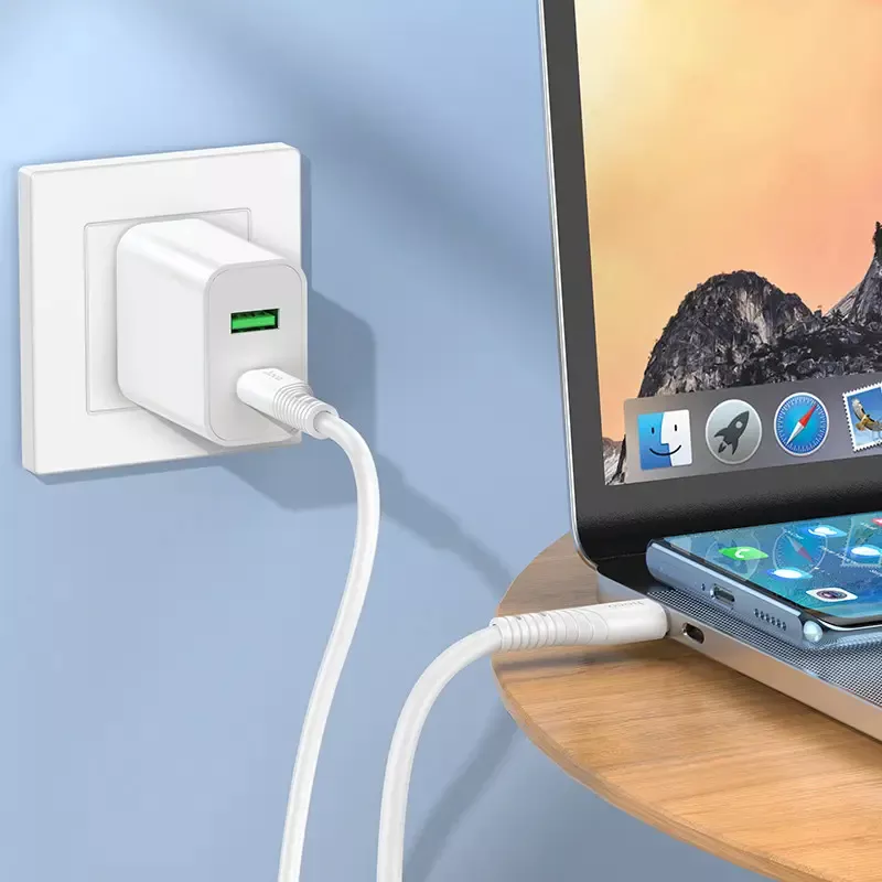 Кабель Hoco X97 Crystal Silicone USB Type-C - Type-C 60w 3a 1м PD cable White - фото 5