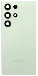 Задняя крышка корпуса Samsung Galaxy S24 Ultra 5G 2024 S928 со стеклом камеры, Original Titanium Green - фото Задняя крышка корпуса Samsung Galaxy S24 Ultra 5G 2024 S928 со стеклом камеры, Original Titanium Green