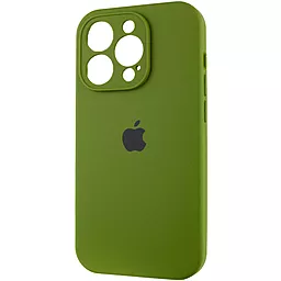 Чохол Silicone Case Full Camera для Apple iPhone 14 Pro Dark Olive - мініатюра 2
