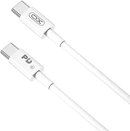 Кабель USB PD XO CB-Q100-2CC USB Type-C - Type-C 100w 5a 2м PD cable White - фото Кабель USB PD XO CB-Q100-2CC USB Type-C - Type-C 100w 5a 2м PD cable White