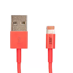 Кабель USB JUST Simple Lightning USB Cable Pink (LGTNG-SMP10-PNK) - миниатюра 2