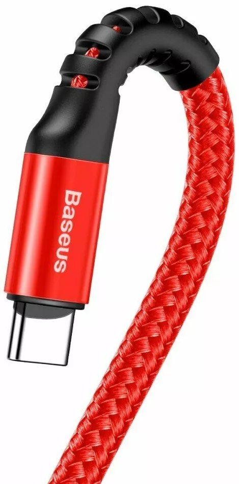 Кабель Baseus Fish Eye Spring USB-A - Type-C 10w 1м cable Red (CATSR-09) - фото 2