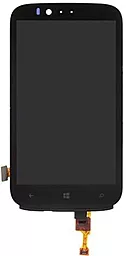 Дисплей Nokia Lumia 822 с тачскрином, Black - фото Дисплей Nokia Lumia 822 с тачскрином, Black
