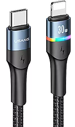Кабель Usams US-SJ538 U76 USB Type-C - Lightning 30w 3a 1.2м PD сable Black (SJ538USB01) - фото Кабель Usams US-SJ538 U76 USB Type-C - Lightning 30w 3a 1.2м PD сable Black (SJ538USB01)