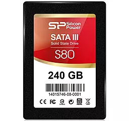 SSD Накопитель Silicon Power Slim S80 240 GB (SP240GBSS3S80S25) - фото SSD Накопитель Silicon Power Slim S80 240 GB (SP240GBSS3S80S25)