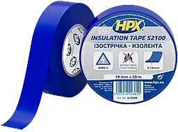 Изолента HPX IL1920 HPX52100 0.15мм х 19мм х 20м синяя - фото Изолента HPX IL1920 HPX52100 0.15мм х 19мм х 20м синяя