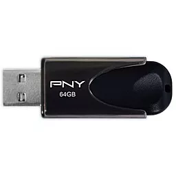 Флешка PNY 64GB Attache4 USB 2.0 (FD64GATT4-EF) Black - фото Флешка PNY 64GB Attache4 USB 2.0 (FD64GATT4-EF) Black