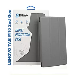 Чехол для планшета BeCover Smart Case Lenovo Tab M10 TB-X306F HD (2nd Gen) Gray (705971) - фото Чехол для планшета BeCover Smart Case Lenovo Tab M10 TB-X306F HD (2nd Gen) Gray (705971)