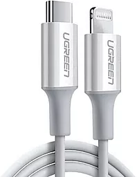 Кабель Ugreen US171 MFI USB Type-C - Lightning 18w 3a 2м PD сable White (60749) - фото Кабель Ugreen US171 MFI USB Type-C - Lightning 18w 3a 2м PD сable White (60749)