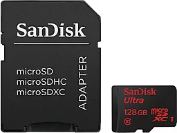 Карта пам'яті SanDisk microSDXC 128GB Ultra Class 10 UHS-I + SD-адаптер (SDSQUNC-128G-GN6MA) - фото Карта пам'яті SanDisk microSDXC 128GB Ultra Class 10 UHS-I + SD-адаптер (SDSQUNC-128G-GN6MA)