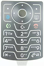 Клавіатура Motorola V3 Silver