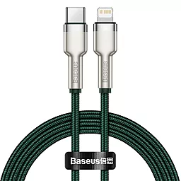 USB PD Кабель Baseus Cafule MetalUSB Type-C - Lightning Cable PD 20W Green (CATLJK-A06)