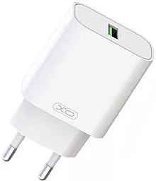Мережевий зарядний пристрій XO L103 18w QC3.0 home charger white
