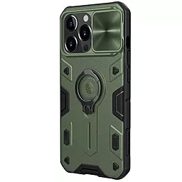 Чехол Nillkin CamShield Armor no logo (шторка на камеру) для Apple iPhone 13 Pro (6.1")  Зеленый - миниатюра 3