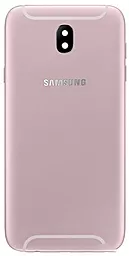 Задня кришка корпусу Samsung Galaxy J7 (2017) J730 зі склом камери Original  Rose Gold