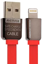 Кабель Remax Kingkong USB-A - Lightning 12w 2.4a 1м cable Red (RC-015i) - фото Кабель Remax Kingkong USB-A - Lightning 12w 2.4a 1м cable Red (RC-015i)