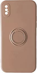 Чехол 1TOUCH Ring Color Case для Apple iPhone XS Pink Sand