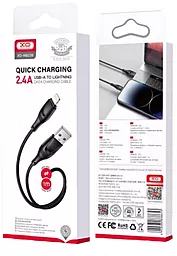 Кабель XO NB238 USB-A - Lightning 12w 2.4a 1м cable Black - миниатюра 2