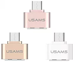 OTG-перехідник Usams Micro USB Gold (US-SJ009) - мініатюра 2