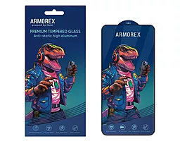 Защитное стекло ARMOREX 5D High-Alum Antistatic для Apple iPhone 14 Pro Max Black - фото Защитное стекло ARMOREX 5D High-Alum Antistatic для Apple iPhone 14 Pro Max Black