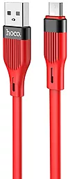 Кабель Hoco U72 Forest Silicone USB-A - micro USB 12w 2.4a 1.2м cable Red - фото Кабель Hoco U72 Forest Silicone USB-A - micro USB 12w 2.4a 1.2м cable Red