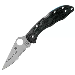 Нож Spyderco Delica 4 Lightweight Thin Blue Line (C11FPSBKBL) - фото Нож Spyderco Delica 4 Lightweight Thin Blue Line (C11FPSBKBL)