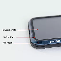 Чохол K-DOO PC+TPU+Metal Ares для Apple iPhone 13 Pro Max (6.7") Синій - мініатюра 2