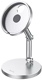 Настольная подставка для магнитной беспроводной зарядки Hoco PH39 Holder Silver - фото Настольная подставка для магнитной беспроводной зарядки Hoco PH39 Holder Silver
