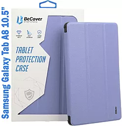 Чохол для планшету BeCover Soft Edge з кріпленням для стилусу для Samsung Galaxy Tab A8 10.5" (2021) SM-X200, SM-X205 Purple (708360) - мініатюра 2