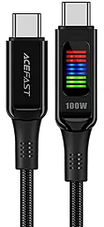 Кабель AceFast C7-03 USB Type-C - Type-C 100w 5a 1.2м PD cable Black - фото Кабель AceFast C7-03 USB Type-C - Type-C 100w 5a 1.2м PD cable Black