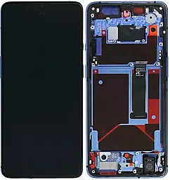 Дисплей OnePlus 7T (HD1900, HD1901, HD1903, HD1905, HD1907 ) с тачскрином и рамкой, (OLED), Blue
