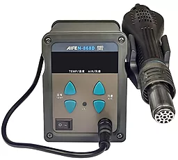 Паяльна станція одноканальна, прецизійна Aifen 868D (фен, 700Вт, 100°C - 500°C)