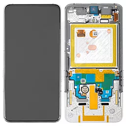 Дисплей Samsung Galaxy A80 A805 з тачскріном і рамкою, оригінал, Silver