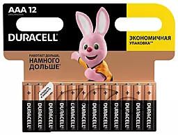 Батарейки Duracell AAА (LR03) MN2400 12шт (81417119)