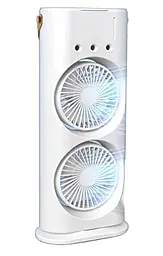 Портативний вентилятор подвійний Epik Spray Fan-B 2in1 4000 mAh з водяним охолодженням White - фото Портативний вентилятор подвійний Epik Spray Fan-B 2in1 4000 mAh з водяним охолодженням White