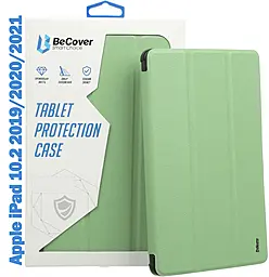 Чехол для планшета BeCover Tri Fold Soft TPU с креплением Apple Pencil для Apple iPad 10.2 2019/2020/2021 Green (708457) - фото Чехол для планшета BeCover Tri Fold Soft TPU с креплением Apple Pencil для Apple iPad 10.2 2019/2020/2021 Green (708457)