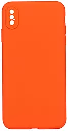 {"ru": "Чехол", "uk": "Чохол"} Epik Silicone Case Full Camera для Apple iPhone Xs Max Orange