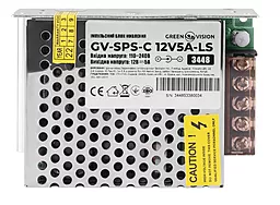 Блок питания GreenVision GV-SPS-C 60w 12v 5a-LS (3448) - фото Блок питания GreenVision GV-SPS-C 60w 12v 5a-LS (3448)