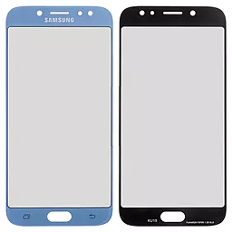 Корпусное стекло дисплея Samsung Galaxy J7 J730F 2017 Blue - фото Корпусное стекло дисплея Samsung Galaxy J7 J730F 2017 Blue
