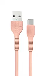 Кабель ACCLAB AL-CBCOLOR-T1PH USB-A - Type-C 12w 2.4a 1.2м cable Peach - фото Кабель ACCLAB AL-CBCOLOR-T1PH USB-A - Type-C 12w 2.4a 1.2м cable Peach