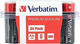 Батарейки Verbatim Alkaline AA (LR06) 24шт (49505) - фото Батарейки Verbatim Alkaline AA (LR06) 24шт (49505)
